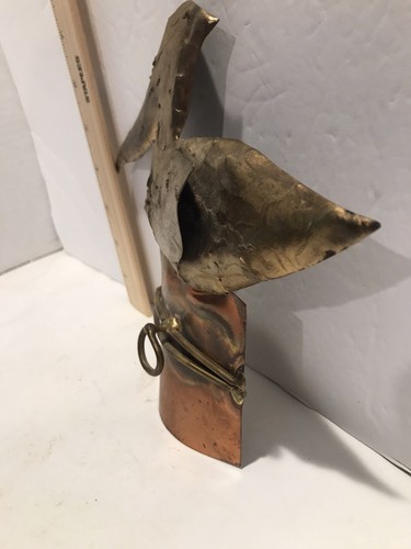 Vintage Brass Pelican Key  wall Hook Necklace Holder Shore Bird - Picture 6 of 11