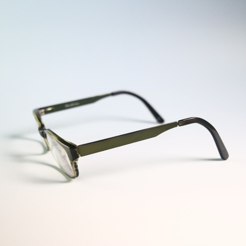 Huveli Milano 3042 col.03 47-17 140 eyeglasses green stripe frame classic N9 - Picture 7 of 8