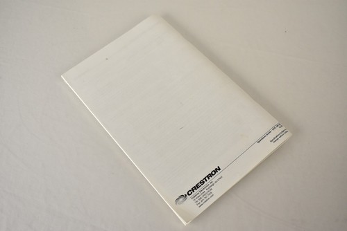 Original Crestron CT-1000 & LC-1000 In-Wall Touch Panel Operations Guide Manual - Picture 2 of 2