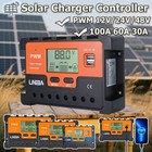 100A/60A/30A 12V/24V/36/48V PWM Solar Charge Controller Solar Panel PV Regulator