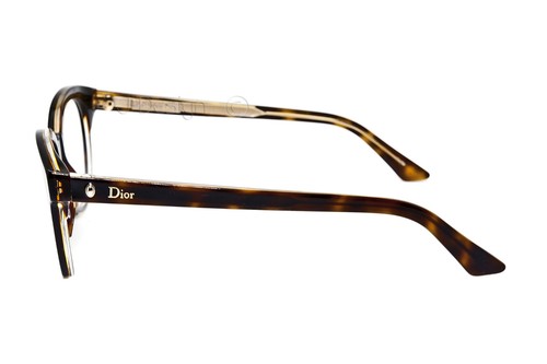 Christian Dior Dior Montaigne N.5 G7J Tortoise 49/17/135 Eyeglasses Italy - New  - Picture 7 of 11