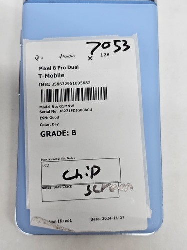 DEFECTIVE - Google Pixel 8 Pro - 128 GB - Bay - T-Mobile - 7053 - Afbeelding 8 van 8