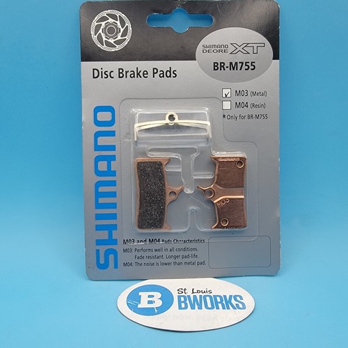 New Shimano Deore XT Brake Pads • M03 Metal • BR-M755 NOS   l4