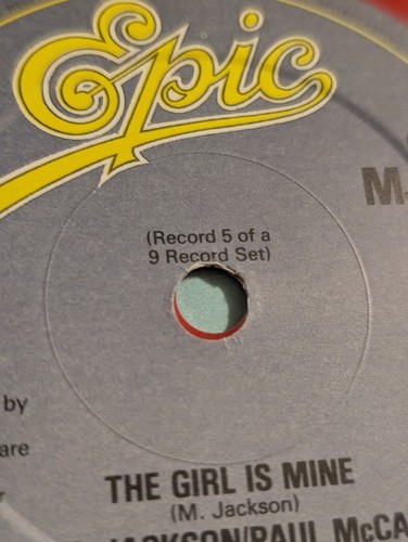 Michael Jackson / Paul McCartney - The Girl Is Mine (1982 7" UK Red Vinyl) 80's - Picture 6 of 11