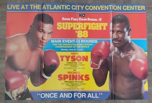 Ko Magazine Super Fight Color Special #2 22x32 Mike Tyson Michael Spinks Poster - Picture 3 of 3
