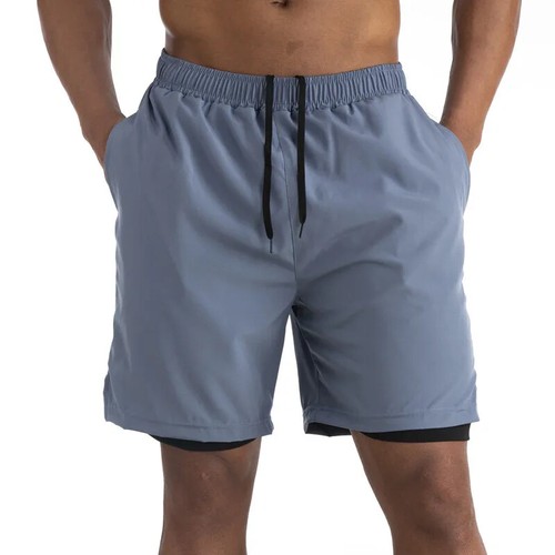 Summer Running Shorts 2 in 1 Sports Jogging Fitness Shorts Training Quick Dry  - Picture 28 of 34