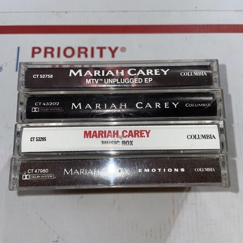 4 Mariah Carey Cassettes, Self Titled, Emotions,mtv Unplugged & Music Box ! - Picture 2 of 2