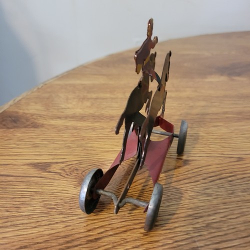 Antique American Toy and Manufacturing Co. Roman Rider No. 110 Pull Toy 5x4.25" - Picture 5 of 7