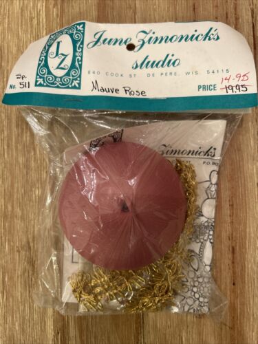 June Zimonick Ornament Kit MAUVE ROSE SP511 NEW Christmas - Afbeelding 1 van 3