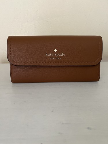 Nuevo con etiquetas Kate Spade Rosie Billetera con solapa grande pergamino cuero guijarros $229