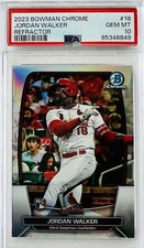 2023 Bowman Chrome Jordan Walker #18 Rookie Card RC Refractor #/499 PSA 10 💎