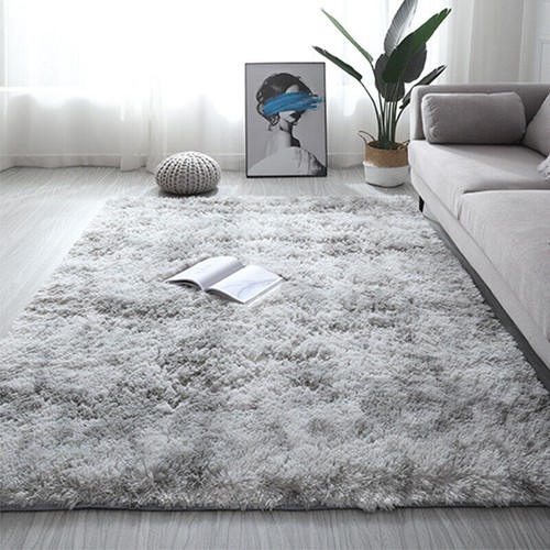 Fluffy Shaggy Area Rugs Anti-Skid Living Room Bedroom Rug Soft Floor Mat Carpet - Picture 6 of 30