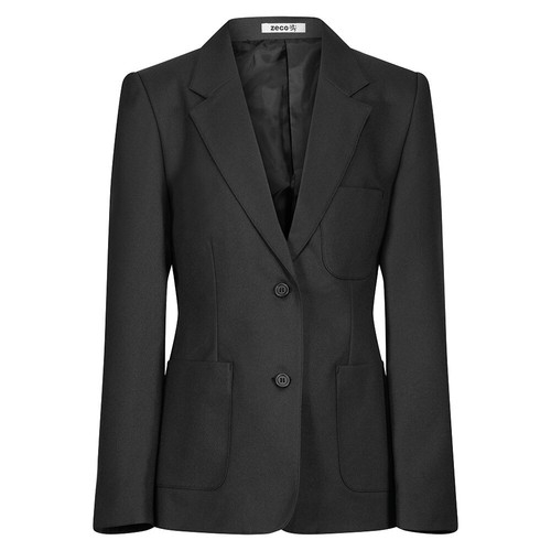 Zeco Mädchen Passform Schuluniform Uni Blazer 24"-52" Brustumfang Marine, Schwarz, Flasche, Weinrot - Bild 5 von 8