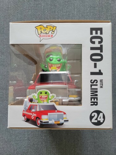 Funko Pop Rides Ghostbusters Red ECTO-1 with Slimer #24 Summer Convention 2016 - Picture 2 of 6