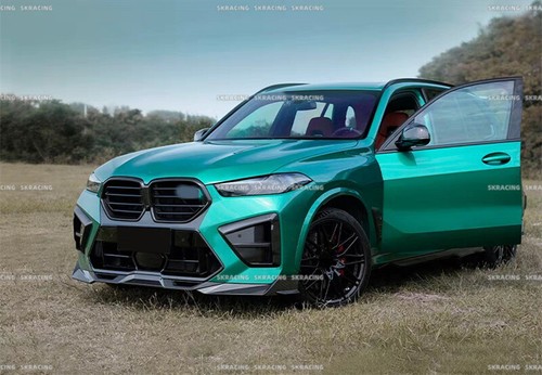 Fit For BMW F95 X5M 24+ DRY Carbon Fiber Front Bumper Lip Rear Diffuser Bodykit - Picture 3 of 20