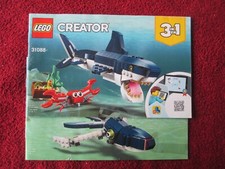 Genuine Original Lego CREATOR 31088 Instructions Manual