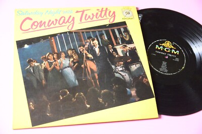 CONWAY TWITTY LP SATURDAY NIGHT ITALY ORIG 1959 EX LAMIANTED COVER FRONT RETRO