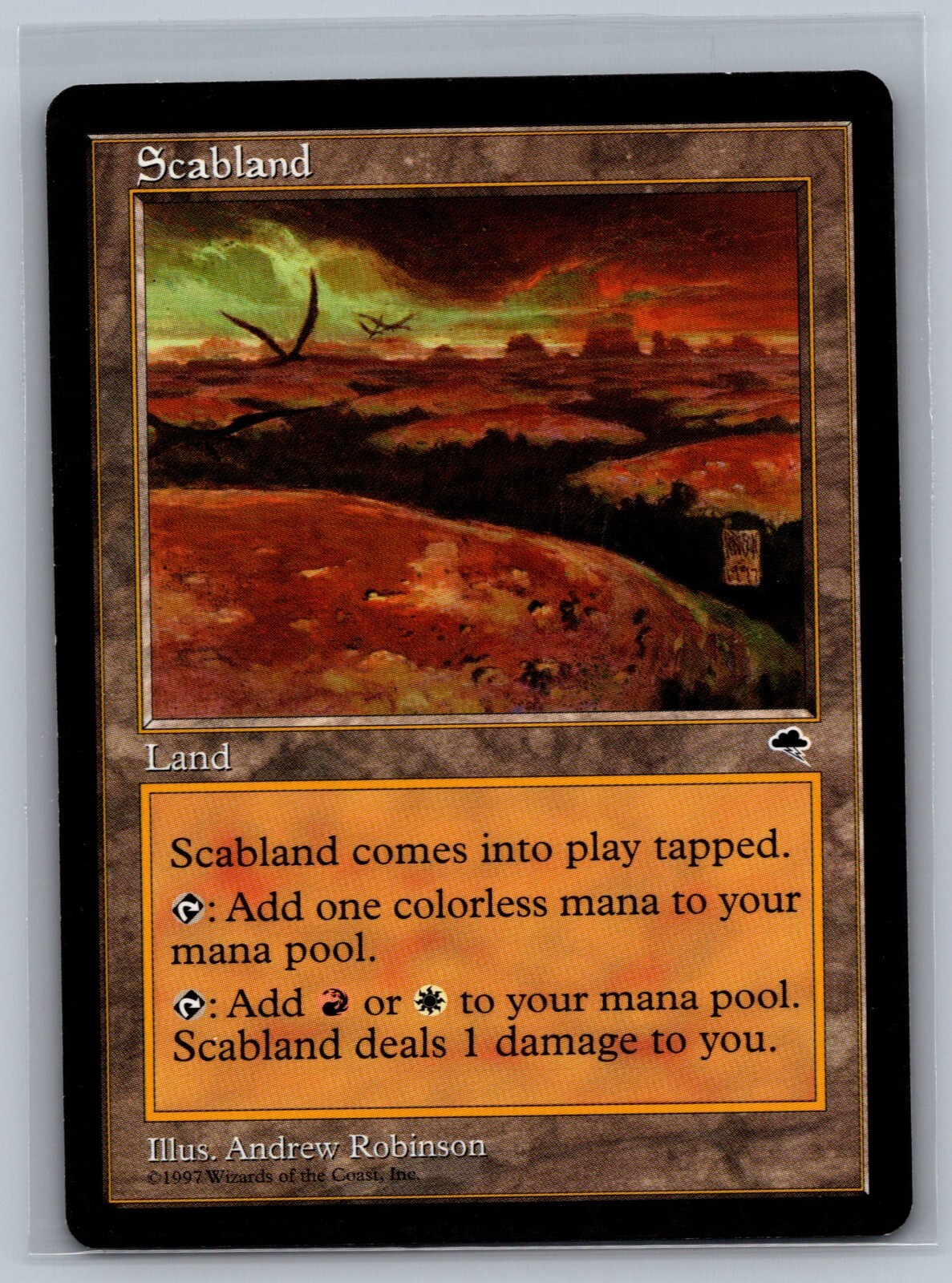 Magic The Gathering Tempest Scabland MTG TCG CCG