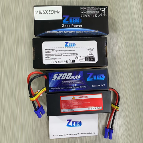 2x Zeee 4S Lipo batteria 5200mAh 14,8 V 50C con EC5 for RC auto aereo FPV - Foto 11 di 11