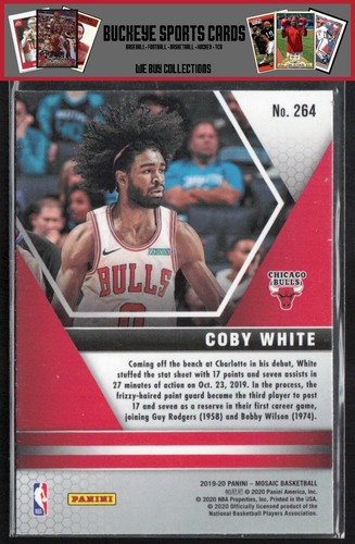 2019 Panini Mosaic Coby Bianco #264 Debutto NBA RC - Foto 2 di 2