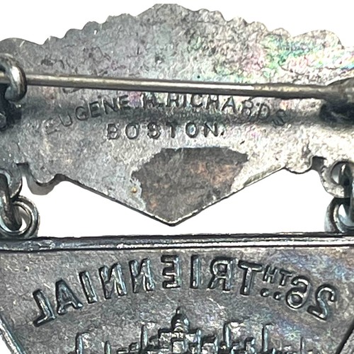1895 Caballeros Templarios Comandancia de Boston 26ª Trienal Prendedor Trasero Medalla Masónica - Imagen 3 de 6