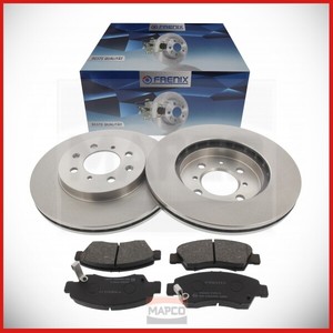 Bremsscheiben Bremsbeläge vorne Ø258mm Bremssystem Sumitomo für Honda Jazz 2 Bremsscheiben Bremsbeläge vorne Ø258mm Bremssystem Sumitomo für Honda Jazz 2