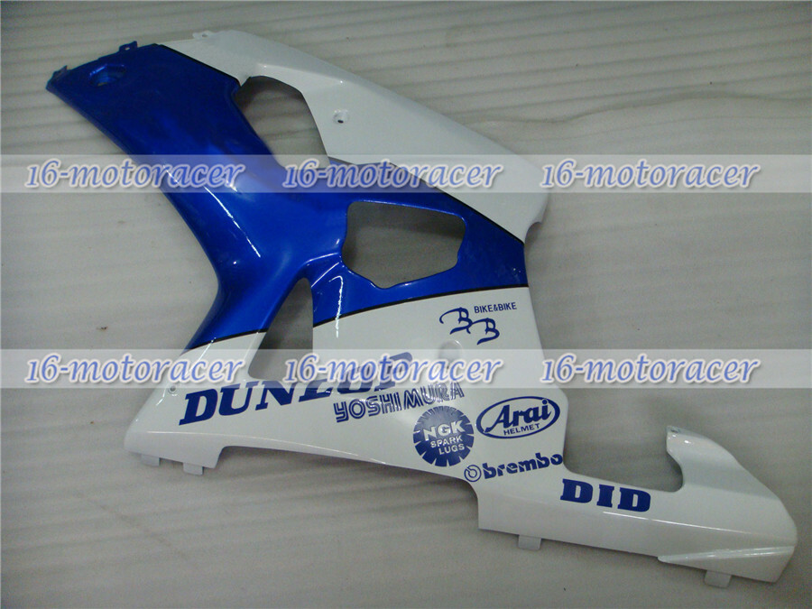 Fairing Blue White Injection ABS Mold Fit for 2001 2002 2003 GSXR 600/750 K1 #25 image