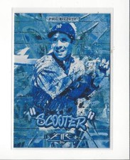 2017 Topps Fire Monikers Blue Chip #M30 Phil Rizzuto Yankees