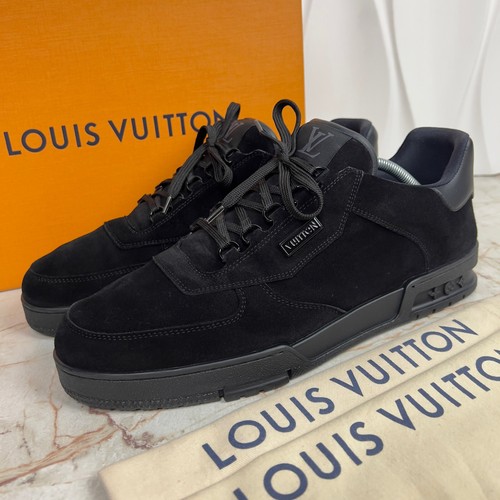 Louis Vuitton Uniform Trainer LV Sneaker Black Suede 12 LV 13 US 46 EUR
