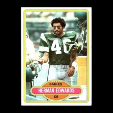 Herman Edwards 1980 Topps Philadelphia Eagles #377 Vintage Football! 3