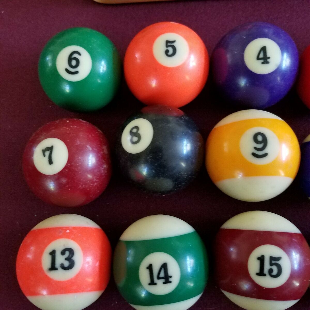 Set of Vintage Pool Billiards Balls Complete Set of 16 Pre Set of Vintage Pool Billiards Balls Complete Set of 16 Pre