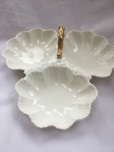 Antique Coalport China Trio Sweet Dish Circa 1881 Porcelain - Picture 1 of 11