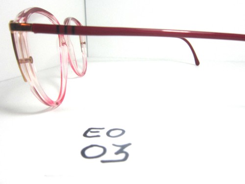 Elegant Optical Vintage 1980's Sun/Eyeglasses #Tess D167 Cranberry Red (EO-03)  - Picture 3 of 5