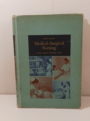 Medical-Surgical Nursing 4th Edition 1967 Hardcover Textbook Medicine Hralthcare