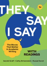 They Say  I Say with Readings (Fifth Edition)...