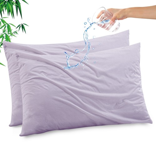 Gogreen Bamboo Waterproof Pillow Protectors with Zipper Cooling Pillowcase cover - Picture 58 of 63