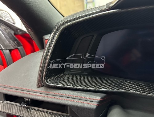 C8 Corvette Real Carbon Fiber Speedometer Gauge Cluster Cover Interior Cover - Picture 4 of 10