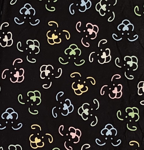 TC2 LuLaRoe Tall & Curvy2 Leggings Dog Faces Multi Color on Black NWT W55 - Picture 6 of 6