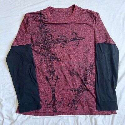 Y2K Grunge Cross Layered Long Sleeve T-shirt | eBay Y2K Grunge Cross Layered Long Sleeve T-shirt | eBay