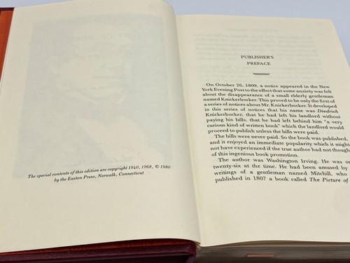 Easton Press Knickerbockers HISTORY OF NEW YORK Collectors Edition ILLUSTRATED! - Picture 10 of 24