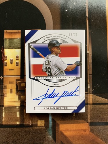 2021 National Treasures ADRIAN BELTRE #/25 AUTOGRAPH Dominican Republic AUTO - Picture 3 of 7