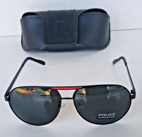 POLICE Aviator Mens Sunglasses w Case - Made in Italy - Model #2 S8480G COL OK59 - Picture 7 of 10