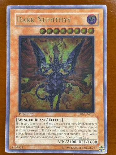 yugioh Dark Nephthys PTDN-EN018 1st Edition Ultimate Rare near mint - Picture 1 of 2