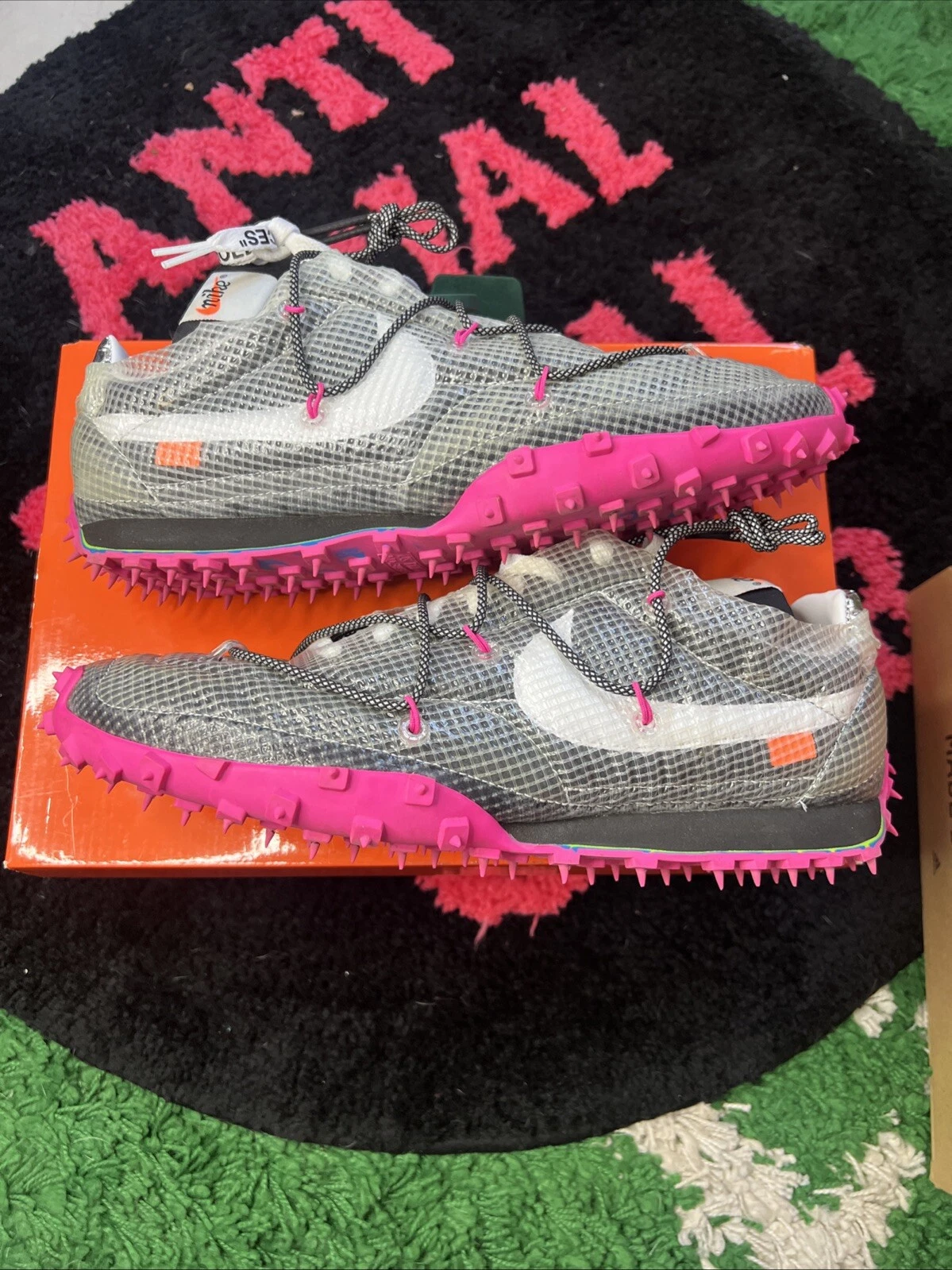 OFF WHITE X NIKE Nike Off White x Waffle Racer fucsia