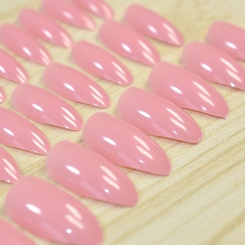 Medio Francés Nuevo Falso Sairebro de uñas completo arte en uñas gel pegamento acrílico 24/1 - Imagen 5 de 41