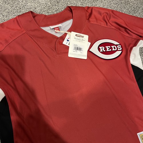 Mitchell Ness MLB BP Cincinnati Reds Jersey Griffey # 3 New Tags Large L - Picture 7 of 10