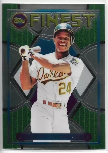 2022 Topps Finest Flashbacks Rickey Henderson #202 Legend Short Print A's SP