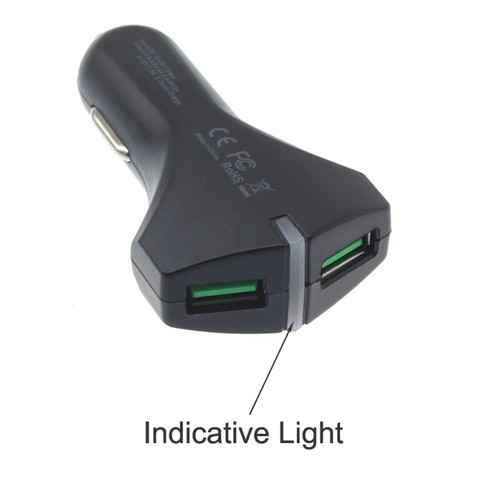 36W Adaptive Fast Dual USB Port Car DC Charger Quick Charge for Smartphones - Picture 5 of 6