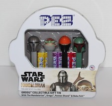 Star Wars The Mandalorian Grogu Collectible Pez Gift Tin in perfect condition