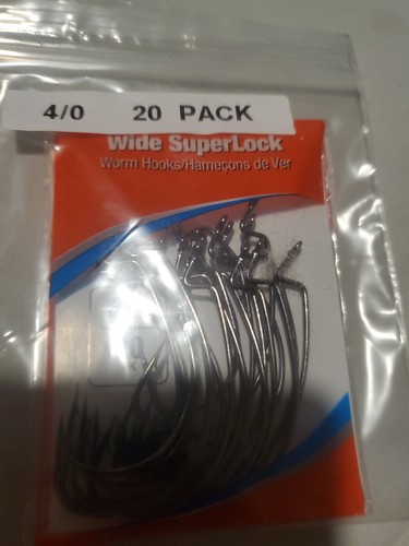 XPS Bass Pro Shop Magna Wide SuperLock Hooks 4/0 Worm Hooks - Picture 4 of 7